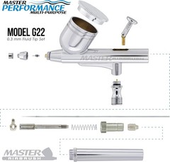 Master Airbrush Multi-Purpose Gravity Feed Kit with Compressor