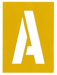 Chartpak Letter and Number Painting Stencils, A-Z and 0-9, 6 Inches H, 35 per…