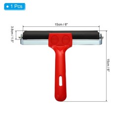 6 Inch Rubber Roller Brayer Rolling Tools for Printing Printmaking Black