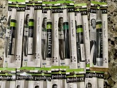 Lot Of Sealed 12 Elmer’s Ultra Fine Tip Paint Pens In White And Metallic Silver