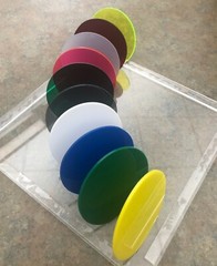 FLUORESCENT Acrylic Plexiglass 1/8″ Plastic Sheet Circle Diameter