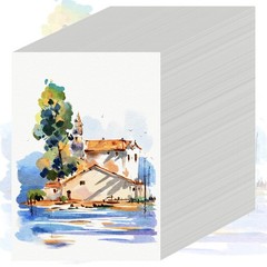84 Sheets 5×7 Inch Watercolor Paper 110 LB/230 GSM Cold Press Bulk Pad