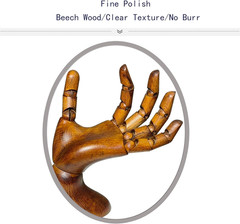 Wooden Hand,Wooden Mannequin,Antique Finish Wood Hand,Hand Model for Drawing,Mal
