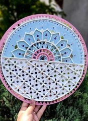 shihsa/sheesha mix Shape Mirror for lippan Mud & Mandala craft art