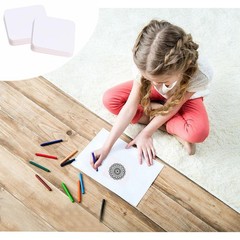 60 PCS Artist Square Blank Paper 4.5×4.5 Inch Heavyweight Drawing Sheets Art