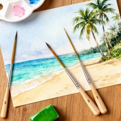 3 Pcs Rigger Liner Brushes Scroll Pinstriping Brush Fine Tip Detail Paint Brush