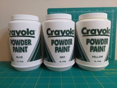 1997 Crayola Powder Paint Red Blue Yellow Pre-Owned Benny & Smith