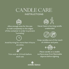 Estrella Blanca 7oz Eucalyptus and Sage Scented Candle, 7 ounces, White