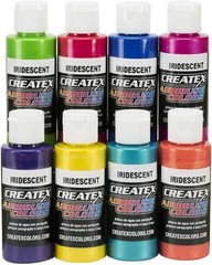 Vivid Iridescent Airbrush Paint Set – 8 Colors, Non-Toxic, 2 Fl Oz Bottles
