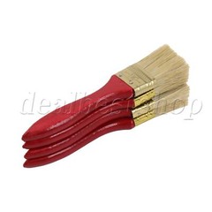4PCS Red Handle Chip Paint Brush Natural Stains Brush for Paints 1.5″