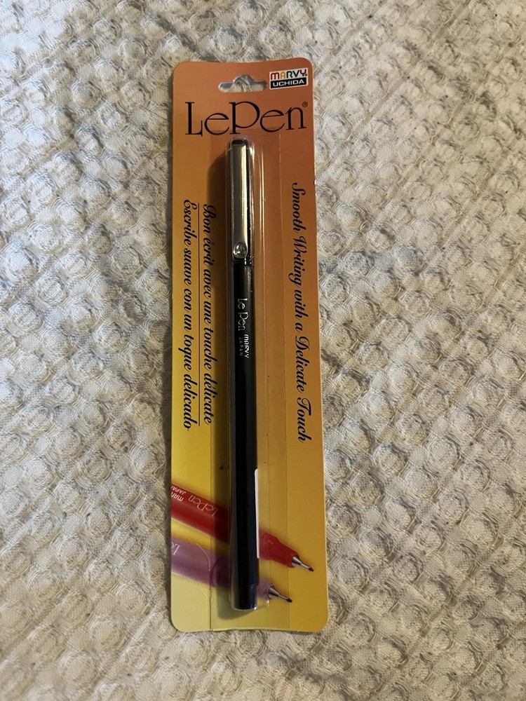 Vtg NOS Marvy Uchida Le Pen Black 0.3mm Micro Fine Pen Made In Japan