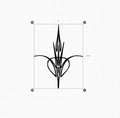 Pinstripe Art Motorcycle 6×9 inch or custom size
