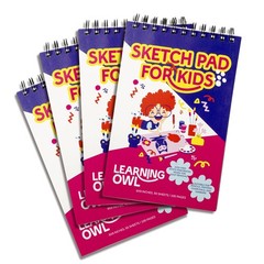 Sketch Pads for , 6×9 inch, 100 Pages, 4 Pack Children Drawing Pads, Spiral B…