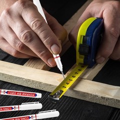 80Pcs Waterproof Deep Hole Marker Pens for Woodworking, Carpentry & Construction