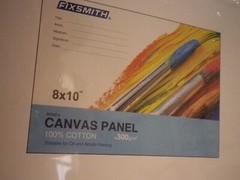 (6) Fixsmith-Painting-Canvas-Panels 100% cotton for oil & acrylic paint sealed