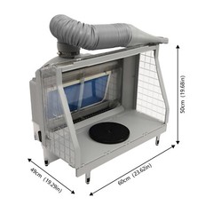 Airbrush Spray Booth Dual-filter Portable Hobby Airbrush Paint Spray Booth W/led