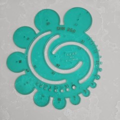 Jakar Template – Radius Guide – Din 250 Drawing template curve