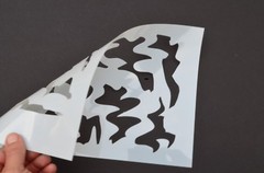14″ Mylar Paint Camouflage Stencils 10mil DIY Hunting Rifle gunCamo Combo 8 PACK