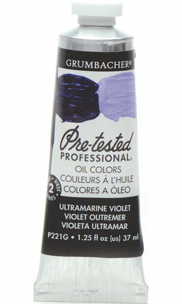 Grumbacher Pre-Tested Oil Paint, 37ml/1.25 Ounce, Ultramarine Violet (P221G)