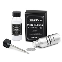 Liquid Silver Leaf Paint Kit – Alcohol-Based 1 Fl Oz (Pack of 1),