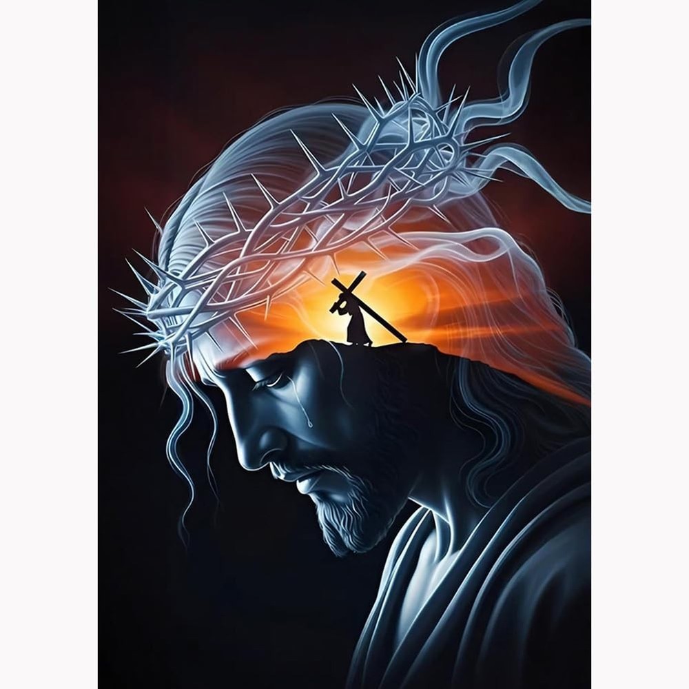 Jesus Diamond Art Kits for Adults, 5D Diamond Painting Kits for Adults Beginners