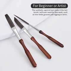 5 PCS Pinstriping Brush Set Detail Script Liner Scroll Sword Striper Art Tool