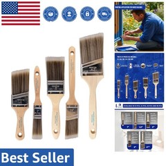 Versatile 5-Piece Paintbrush Set for Interior & Exterior Painting Needs