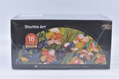 Shuttle Art Acrylic Paint Bottle Set 18 Colors 8.12oz each