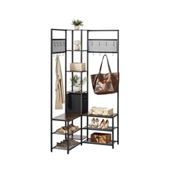 VEVOR Corner Hall Tree with Shoe Bench, 70.9 in Coat Rack with … USA FAST SHIP