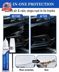 Jet Black Mica 41W Touch up Paint for Mazda-Exact Match Scratch Repair Kit 2-In-