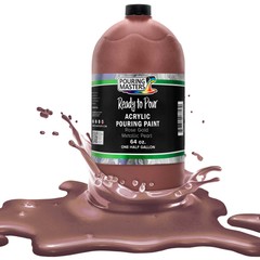 Pouring Masters Rose Gold Metallic Pearl 64oz Bottle Water-Based Acrylic Paint
