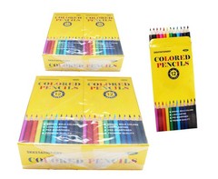 288 PCS Colored Pencils PreSharpened 12 Colors 12 PCS/Box School Art Gift