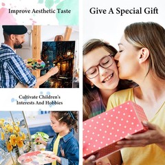 Paint by Numbers Kit for Adults Beginner, Landscape Adult Paint by Numbers on…