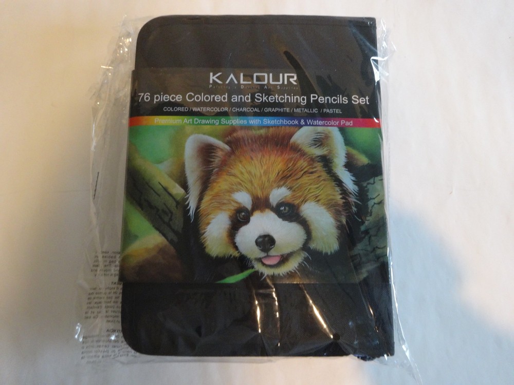 KALOUR 76pc Art Supply Set – Sketching & Drawing Kit with Tutorial Book, Sket…