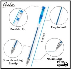 feela Gel Pens Set, 260 Pack 130 Colored Gel Pens Plus 130 Refills for Adult Col