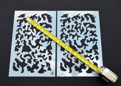 Small MULTICAM painting camouflage Camo Stencils 14″ for Gun, Model, RC Cars