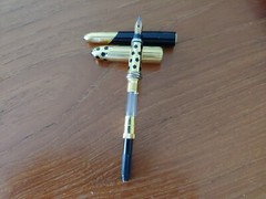 Set of Cartier Panthere 1990 Trinity Gold and Black Ballpoint Fountain G2U