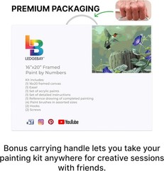 Detailed Hummingbird Paint by Numbers for Adults – DIY Kit