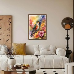 Hummingbird Diamond Painting Kits for Adults, Diamond Art Kits for Beginners, 5