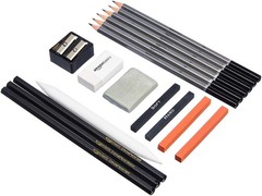 Sketching and Drawing Art Pencil Kit, Artist Supplies with Pencils, Erasers,
