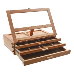 Adjustable Storage Box Easel,Painting Board Stand with Drawers,Storage Box Easel