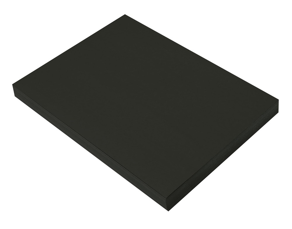 (Formerly SunWorks) Construction Paper, Black, 9″ x 12″, 100 Sheets