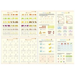 11/23Pc Magic Practice Copybook Book Set Number Writing Preschooler Reusable Pen