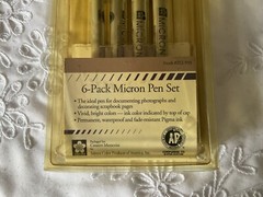 Pigma Micron Fine Tip Writing Pens Set of 4 Colors # 212-550 New Open Pk