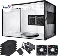 Airbrush Spray Booth with Dual Exhaust Fans,Portable Airbrush Paint Booth for Ai