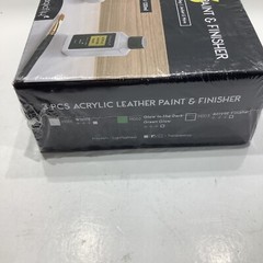 White Leather Paint Set, Magicfly White/Glow Green For Acrylic & Leather Shoes