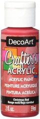 DecoArt Crafter’s Acrylic Paint, 2-Ounce, 2 Fl Oz (Pack of 1), Christmas Red