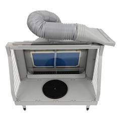 Airbrush Spray Booth Dual-filter Portable Hobby Airbrush Paint Spray Booth W/led