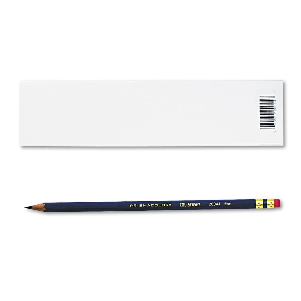 Prismacolor Col-erase Pencil With Eraser, Blue Lead, Blue Office Product