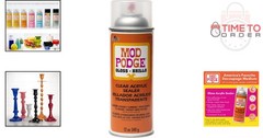 Acrylic Sealer Spray Clear Gloss 12oz Water-Resistant Dries Crystal Clear